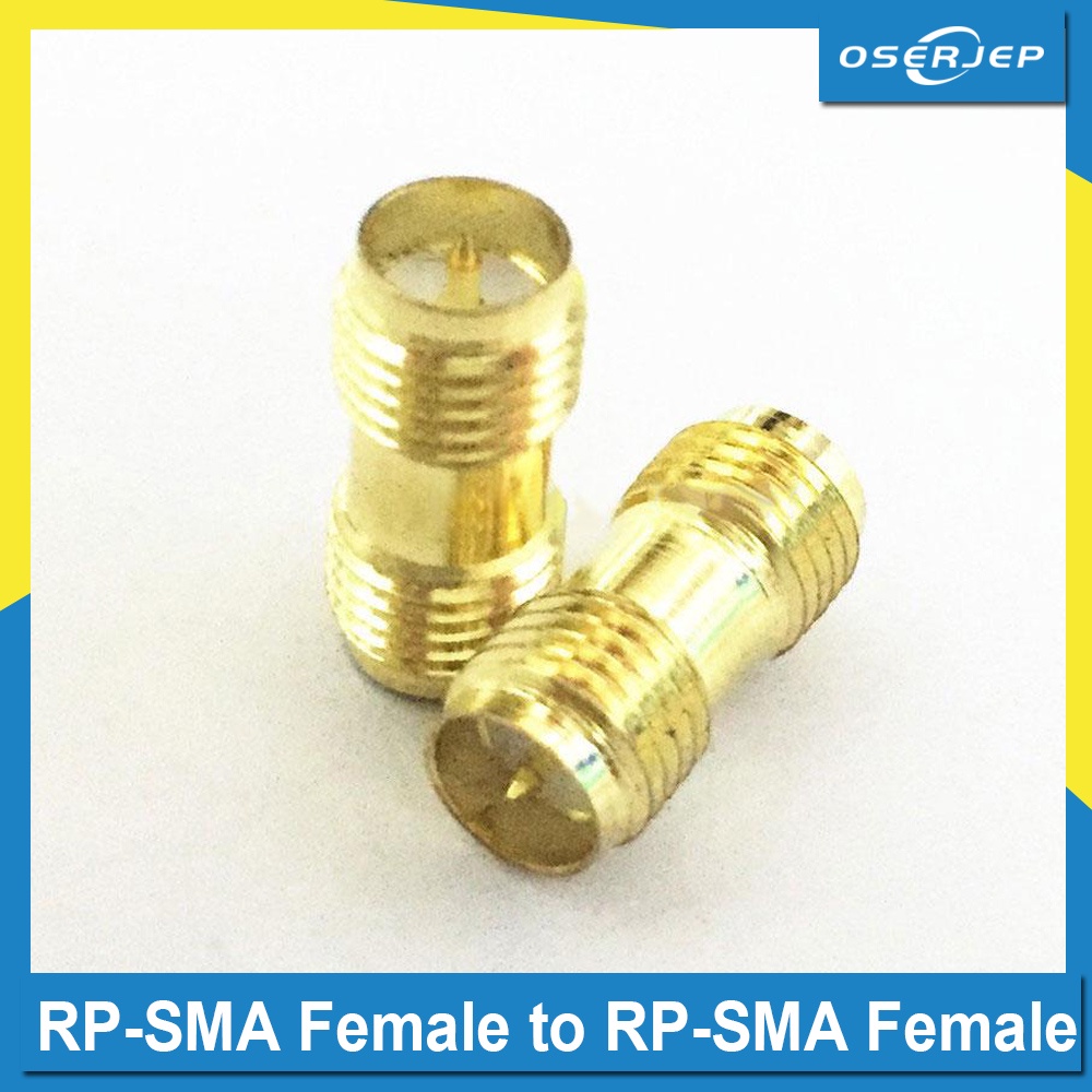 1PC RP-SMA Female (Male Pin) เพื่อ RP-SMA Female Plug RF Adapter Connector RP-SMA Female RF Connecto