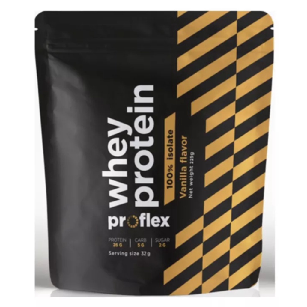 ProFlex Whey Protein Isolate Vanilla 225g.โปรเฟล็กซ์ เวย์โปรตีน ไอโซเลท วานิลลา อาหารเสริมการออกกำลั
