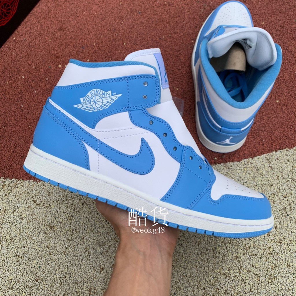 air jordan 1 mid carolina blue