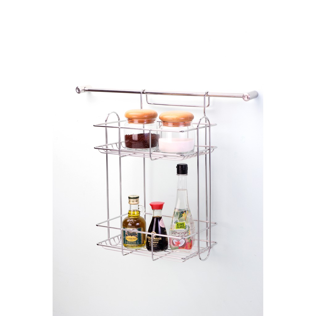 Kowa homeware ราวแขวนอเนกประสงค์ติดผนัง ขนาด 100 ซม.แถมตะขอตัว S 5 ชิ้น Stainless Steel SUS 304 100% - รูปที่ 7