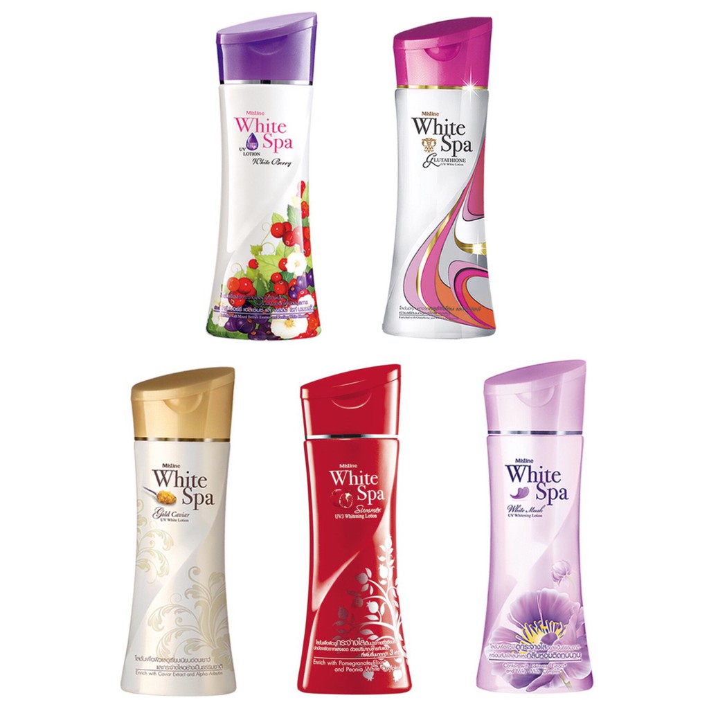 ครีมทาผิวMistine White Spa Whitening Lotion 200 ml. มีให้เลือก4สูตร