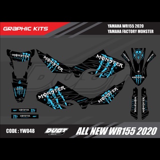 สติ๊กเกอร์วิบาก YAMAHA WR155R 2020 ทั้งคัน Graphic kit สติ๊กเกอร์เคลือบเงา สุดคุ้ม