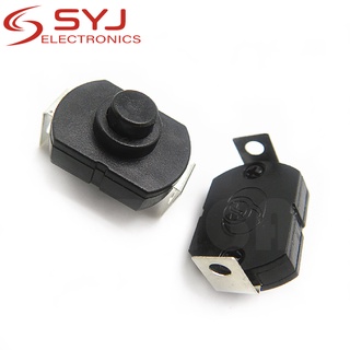 10pcs/lot Flashlight button switch with self-locking switch feet 2 feet In Stock