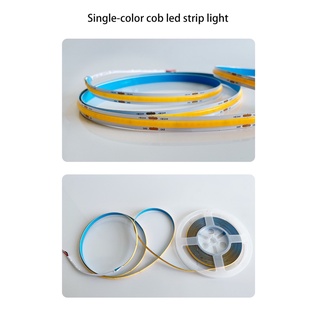 ไฟริบบิ้น COB Dc12v 24V 480 LEDs COB LED Strip ความสว่างสูงที่ยืดหยุ่นไฟ LED แสง3000K 4000K 6500K