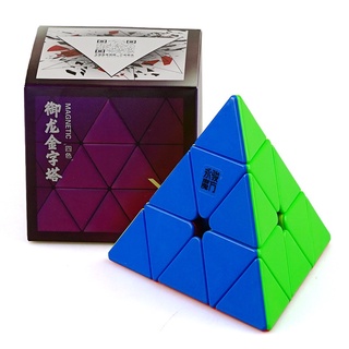 Yj Yulong V2M ลูกบาศก์แม่เหล็ก Pyraminx ความเร็ว 3x3