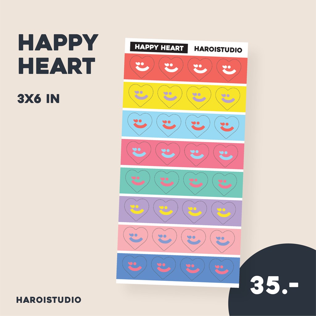 Haroi Studio - Happy Heart Sticker