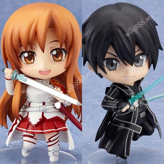 โมเดลฟิกเกอร์ อนิเมะ Nendoroid Sword Art Online 283 Asuna 295 Kirito Change Face ของเล่นสําหรับเด็ก