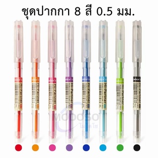 (ชุด 8 สี) ปากกาเจลสี 8สี CS-8623 Chosch 0.5 มม สุดน่ารัก น่าใช้งาน ใช้ดี ราคาสุดคุ้ม#ปากกาเจลสี#ชุดปากกา#Gel Pen#office