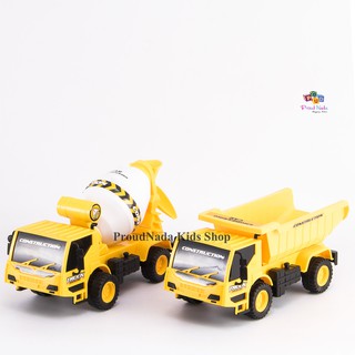 ProudNada Toys ของเล่นเด็กรถรถก่อสร้างล้อมีเฟือง TRUCK CONSTRUCTION NO.9805-6