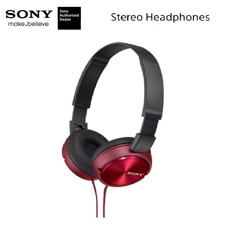 (สีแดง) SONY MDR-ZX310AP หูฟังไมโครโฟนแฮนด์ฟรี***รับประกันศูนย์โซนี่ไทย***