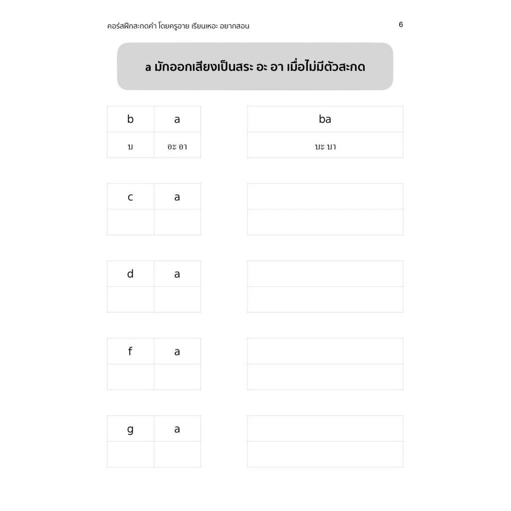 หนังสือฝึกสะกดคำ ภาษาอังกฤษเบื้องต้น เรียนเหอะ อยากสอน thumbnail 10