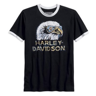 เสื้อยืดลิขสิทธิ์แท้ HARLEY-DAVIDSON RETRO EAGLE SLIM FIT TEE