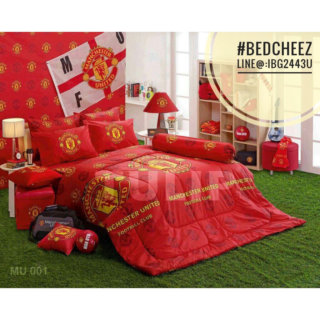 ผ้าปูที่นอน + ผ้านวม แมนยู (Man Utd.) ลิขสิทธิ์แท้ จากโอล์ดแทรฟฟอร์ด ( by Tulip ) Man U ของแท้