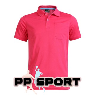 เสื้อโปโลผู้ชายคอปกแขนสั้นสีแดง grand sport ผ้า Poly Lite 012572 S-3XL(4L)