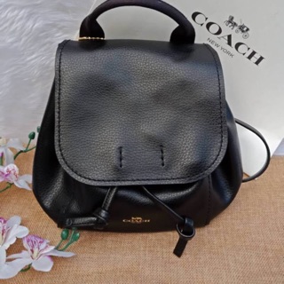 COACH #F59819 DERBY BACKPACK IN PEBBLE LEATHER