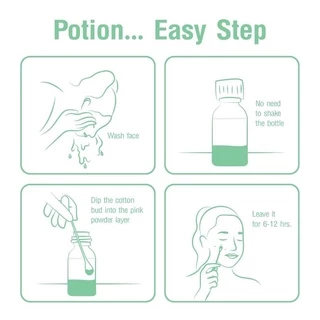 Oxe'cure แต้มสิว แป้งน้ำชมพูลดสิว Acne Clear Potion 15 ml จากประเทศญี่ปุ่น เจลแต้มสิว ลดสิว รอยดำ oxecure อ๊อกซีเคียว