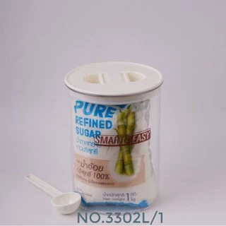 กระปุก เก็บ กาแฟ นมผง ใบชา ทรงกลม มีให้เลือก4ขนาด PN3304L-3301L