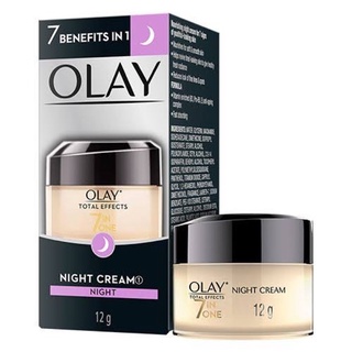 🌙Olay Total Effects 7 in One Night Cream 12gโอเลย์ โททัล เอ็ฟเฟ็คส์ 7 in One ไนท์ครีม 12 กรัม✨