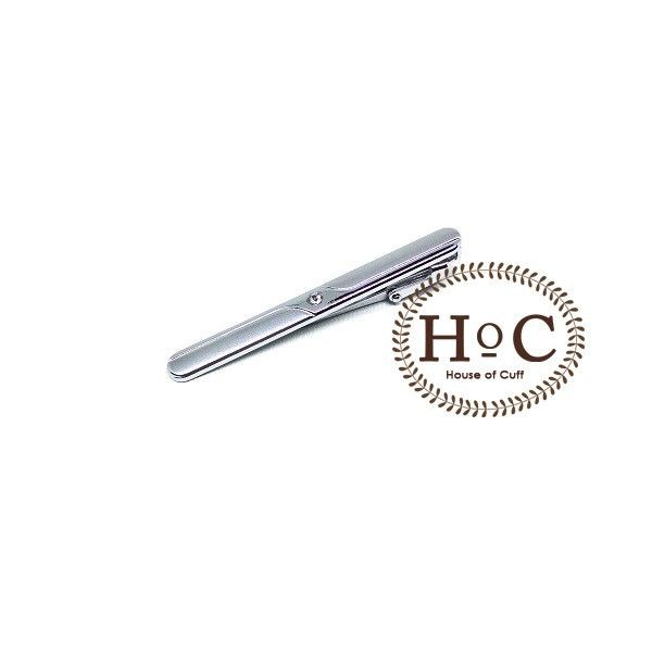 Houseofcuff Pin Tie Clip Tie PIN TIE SILVER BEZEL 02