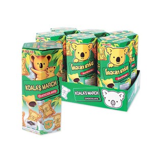 KOALAS MARCH CHOCOLATE โคอะลามาร์ช รสช็อกโกแลต ขนาด 33/37กรัม ยกแพ็ค 6กล่อง KOALA โคอะล่า