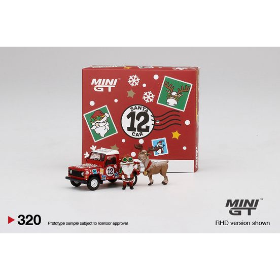 MiniGT No. 320-R Land Rover Defender 90 Pickup 2021 #Christmas Edition 1 of 9999