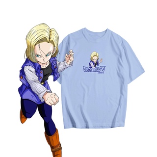 🟠เสื้อยืดดราก้อนบอล DragonBallZ🐉Charactor-Android18 / หมายเลข18