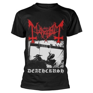 [COD]เสื้อยืด ผ้าฝ้าย พิมพ์ลาย Mayhem Deathcrh วงโลหะ สวมใส่สบาย แฟชั่นใหม่ล่าสุด ไซซ์ S LS-5XL