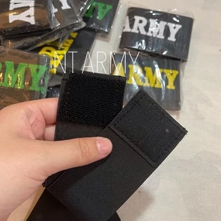 ยางรัดซิ่ง ทหาร Army สกีนลาย สีดำพื้น