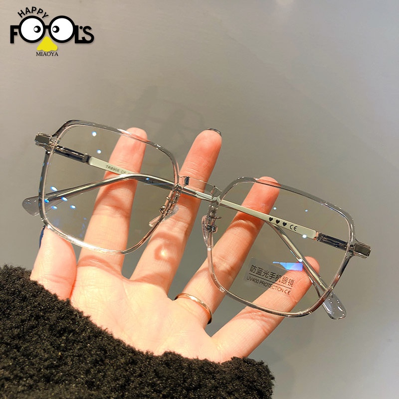 แว่นตา TR90 น้ําหนักเบาพิเศษ ป้องกันแสงสีฟ้า สําหรับผู้หญิง