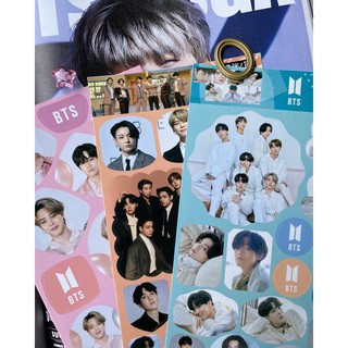 💖พร้อมส่ง+ของแถมทุกออเดอร์ สติ๊กเกอร์ BTS แบบสุ่มลาย ภาพคมชัดมีหลายแบบค่ะ ราคาต่อแผ่น