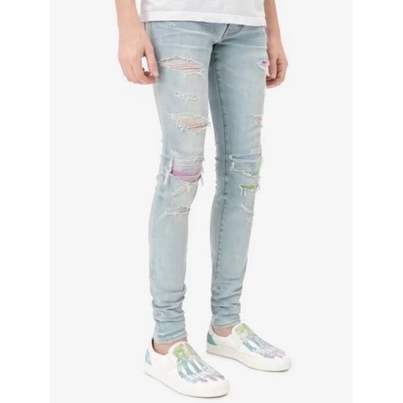 amiri rainbow jeans