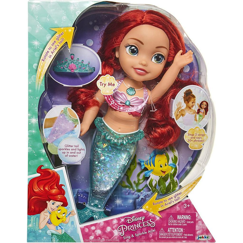 Disney Princess Glitter &amp; Lights Sing &amp; Sparkle Ariel Doll ตุ๊กตาเจ้าหญิงดิสนีย์ ร้องเพลง และประกายไฟ