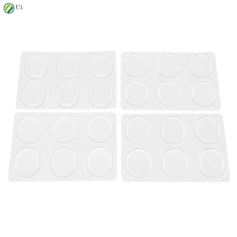 24 ชิ้น Drum Dampeners, Drum Damper Gel Pads Drum Silencers (ใส)