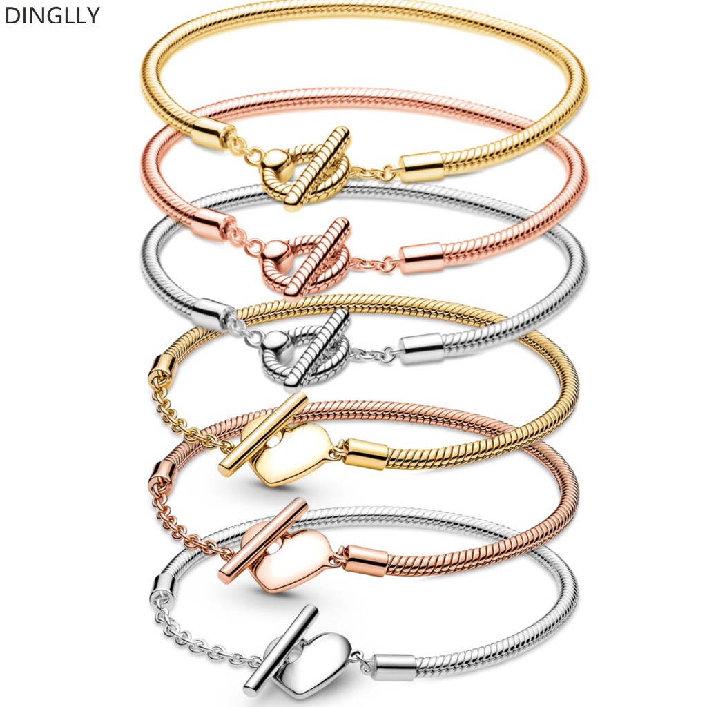 Dropshipping สร้อยข้อมือ ประดับลูกปัด รูปงู หัวใจ คุณภาพสูง DIY สําหรับเด็กผู้ชาย และเด็กผู้หญิง