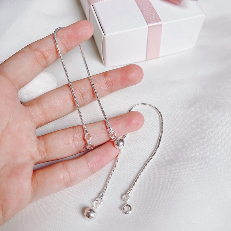 silverist - Keel Bracelet สร้อยข้อมือ92.5% เรียบง่ายในทุกวัน ไม่รับกระดิ่งสามารถแจ้งได้ค่าา สั่งตัดได้ตามข้อมือจ้า