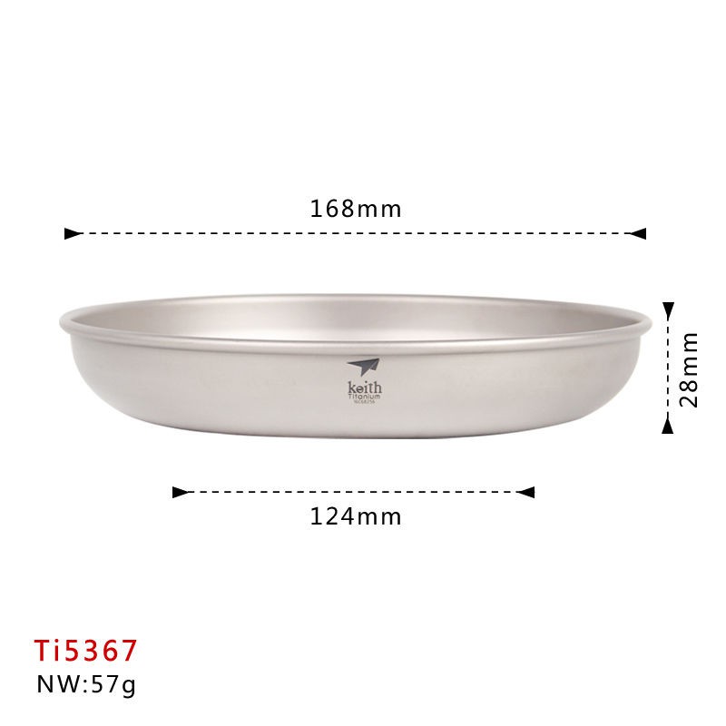 จานไทเทเนียม 400 ml Keith Ti5367