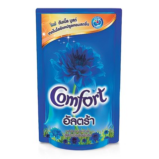 คอมฟอร์ทอัลตร้า น้ำยาปรับผ้านุ่มสีฟ้า ขนาด 650 มิลลิลิตร 1 ถุง Comfort Ultra Fabric softener blue size 650 ml. 1 bag