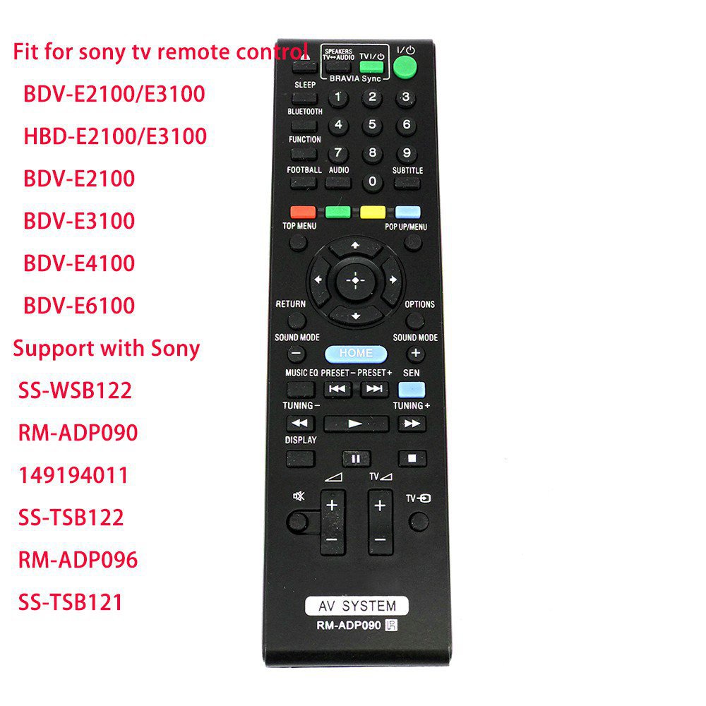 Sony RM-ADP090 AV ระบบโฮมเธียเตอร์รีโมทคอนโทรลสําหรับ BDV-E2100/E3100 HBD-E2100/E3100 BDV-E2100 BDV-