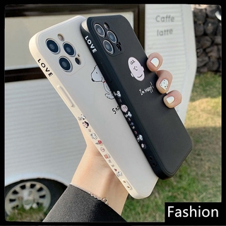 เคสซิลิโคน เคสไอโฟน12 Snoopy silicone case เคส iPhone 12 Pro Max สนูปปี้ เคส iPhone11 12mini 11 Pro ดำ ขาว เคสXS Max เคสXR เคสi8/i7/Plus iSE2 case