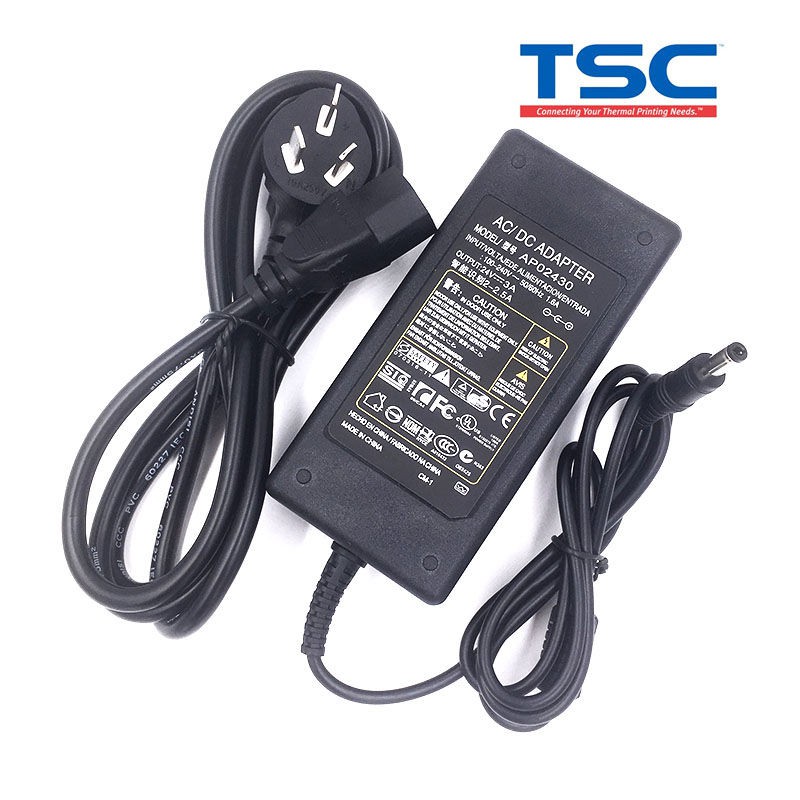 ❣ TSC TTP-244Plus/243E/342E proบาร์โค้ดเครื่องพิมพ์อะแดปเตอร์ไฟสายชาร์จ24V3AH