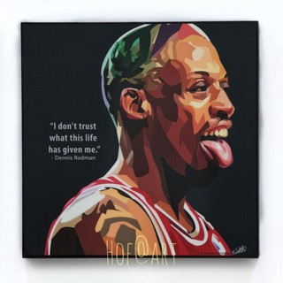 Dennis Rodman เดนนิส ร็อดแมน Basketball บาสเก็ตบอล รูปภาพ​ติด​ผนัง​ pop art​ กรอบรูป​​ นักกีฬา ของขวัญ​​ แต่งบ้าน