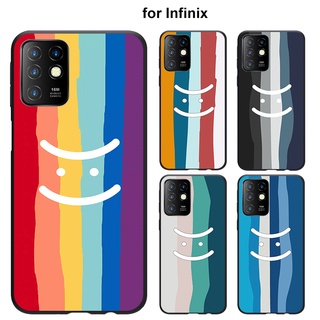 เคส Infinix Note 12 8 10 11 11S NFC  6 X676C X676B X671 X671B PRO 4G นิ่ม ลายหน้ายิ้ม สําหรับ