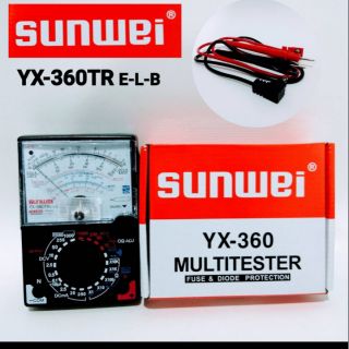 มิเตอร์วัดไฟเป็นมัลติมิเตอร์แบบเข็ม รุ่นYX-360TR E-L-B Analog Multimeter มีเสียงบัดเซอร์