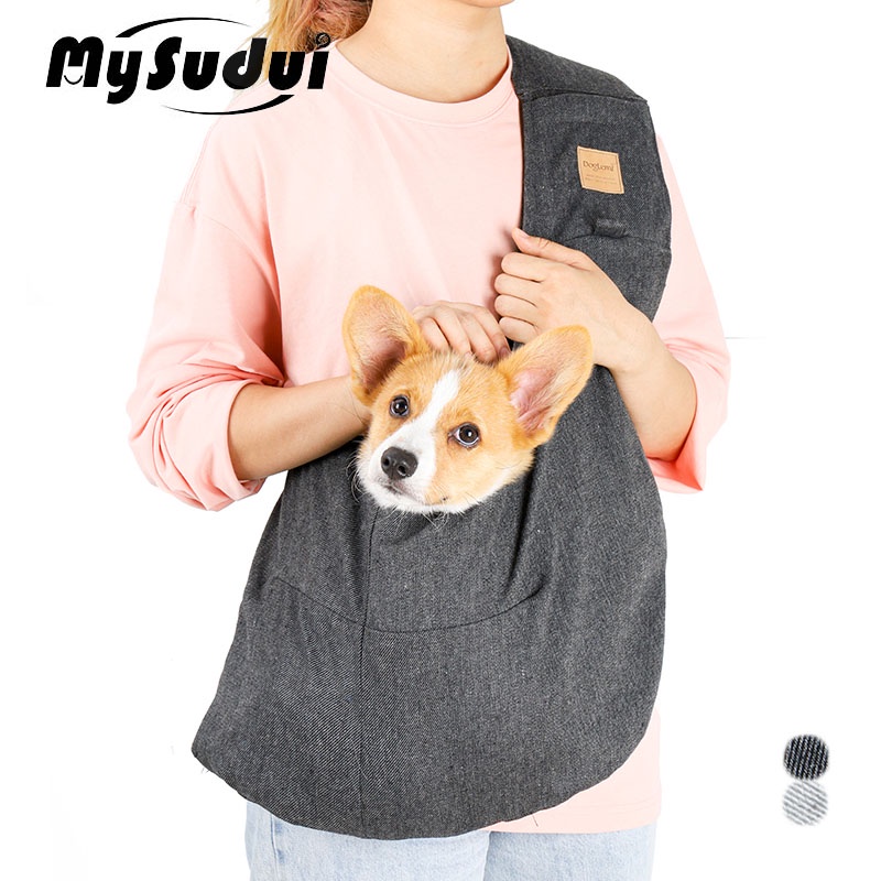 MySudui Pet Cat Dog Carrier For Dogs Backpack Shoulder Bag Sling Front