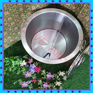 ชื่อ  : Zebra Noodle Pot High chrome STAINLESS STEEL หม้อก๋วยเตี๋ยว 45 ซม. 2 ช่องผ่าครึ่งไร้สารตะกั่ว ตราหัวม้าลาย (18 น