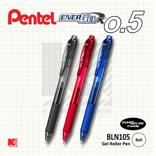 ปากกาเจล Pentel EnerGel-X BLN105 ขนาด 0.5 (มี 3 สี)