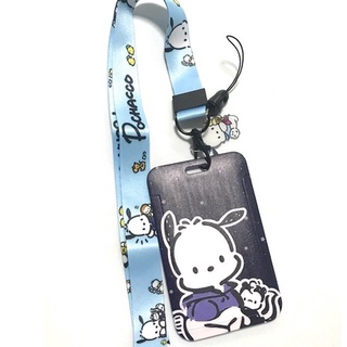 POCHACCO SK B  ที่ใส่บัตร ซองใส่บัตร ที่ใส่บัตร พร้อมสายคล้องคอ(2cm)  ลาย POCHACCO SK B  สำหรับบัตร 5.5x8.5cm  8118 SHOP