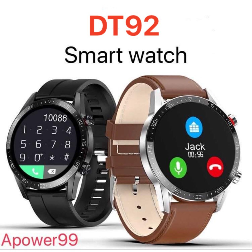 MK นาฬิกาข้อมืออัจฉริยะ DT92 Smart Watch ECG+IP68 (โทรได้) แจ้งเตือนไทย รับสายโทรออกได้+เมนูไทย+