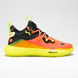 รองเท้าบาสเก็ตบอล ผู้ชาย ผู้หญิง รองเท้าบาส TARMAK Adult Mens/Womens Basketball Shoes SE500 Mid - Pink/Yellow
