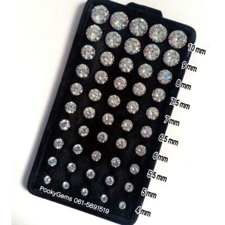 CZ Daimond กลม 2.00 -10 มิล เพชรรัสเซียพร้อมส่ง ทุกขนาดราคา 170 บาท/เเพ็ค